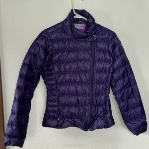 ATHLETA Puffer Zip Jacket Goose Down “Downalicious” Size XS